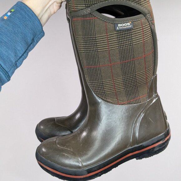 Bogs Prince of Wales Waterproof Winter Boots Brown Size 6 - Picture 4 of 6